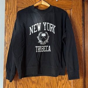 H&M black crew neck sweatshirt